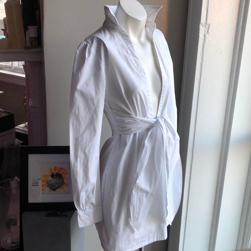 Shirt dress structured tunic